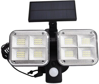 Led Outdoor Solar Light Pir Motion Sensor Wandlamp Tuin Pir Bewegingssensor Spotlight Zonlicht Straat Licht 100/120 Led Lamp B Separable