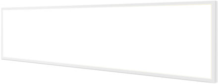 LED Paneel 30x120 - Velvalux Lumis - LED Paneel Systeemplafond - Helder/Koud Wit 6000K - 40W - Inbouw - Rechthoek - Wit