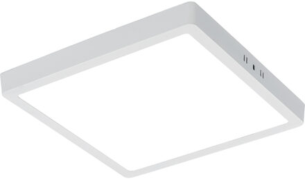 LED Paneel - 30x30 Helder/Koud Wit 6400K - 28W Opbouw Vierkant - Mat Wit - Flikkervrij