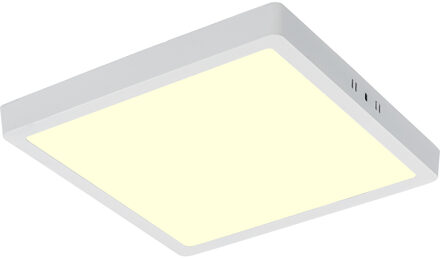 LED Paneel - 30x30 Warm Wit 3000K - 28W Opbouw Vierkant - Mat Wit - Flikkervrij