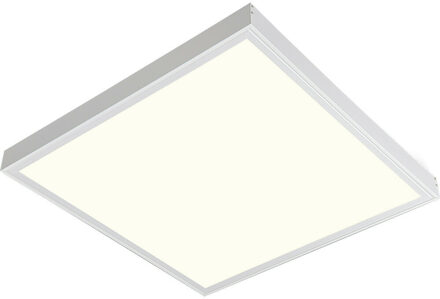 LED Paneel - Aigi Limno Slim - 60x60 - Natuurlijk Wit 4000K - 32W - Smart LED - Slimme LED - Dimbaar - Opbouw Vierkant