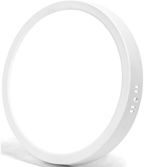 LED Paneel - Downlight - Aigi - Helder/Koud Wit 6500K - 24W - Ø30 - Opbouw - Rond - Wit - Flikkervrij