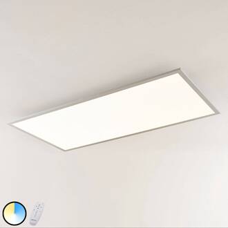 LED paneel Gelora, CCT, 120 cm x 60 cm, afstandsbediening wit, zilver