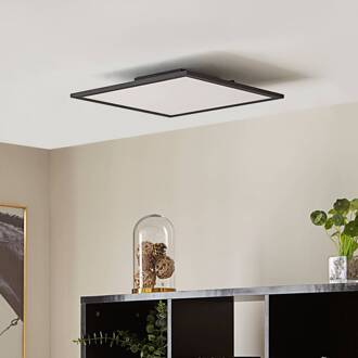 LED paneel Lamin, zwart, 40 cm, CCT, dimbaar, afstandsbediening zwart, wit