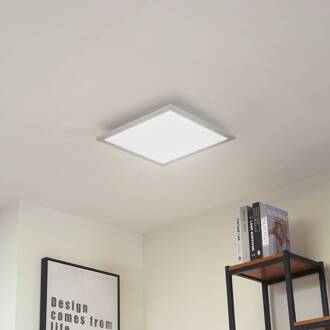 LED paneel Lyndra, 40 cm, zilver, aluminium, dimbaar, CCT zilver, wit