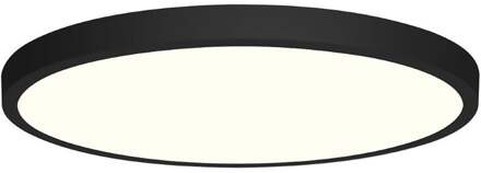 LED Paneel - Ø30 - 24W - Natuurlijk Wit 4200K - Mat Zwart - Opbouw - Rond - Aluminium