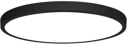 LED Paneel - Ø30 - 28W - Helder/Koud Wit 6400K - Mat Zwart - Opbouw - Rond - Aluminium