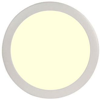 LED Paneel Slim - Ø30 Warm Wit 2700K - 24W Inbouw Rond - Mat Wit - Flikkervrij