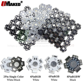 LED PCB Board HeatSink Aluminum Base Plate Substrate 20mm Star RGB RGBW DIY Flashlight Heatsink for 1 3 5 W Watt High Power LEDs