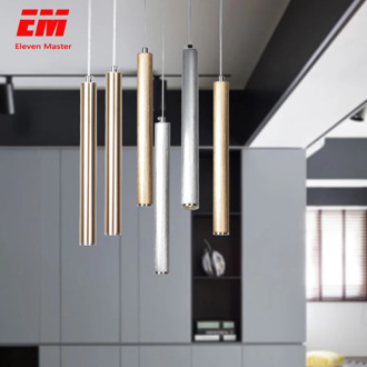 led Pendant Lamp Long Tube lamp Kitchen Island Dining Room Shop Bar Decoration Cylinder Pipe Pendant Light Kitchen Lamp ZDD0008