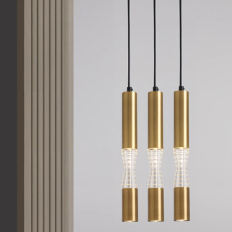 led Pendant Lamp Long Tube light Kitchen Island Dining Room Shop Bar Counter Aluminum&Acrylic Hanging Light Kitchen Lamp