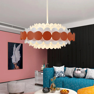 Led Pendant Lights Dining Room Bedroom Pendant lamp Nordic Creative Metal Hanging lamps Home Decor Round light fixtures WF1107