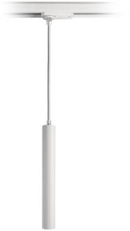 LED-pendel Slim 1-fase railsysteem, wit, aluminium, 5W, 2.700 K