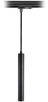 LED-pendel Slim 1-fase railsysteem, zwart, aluminium, 5 W, 2700 K