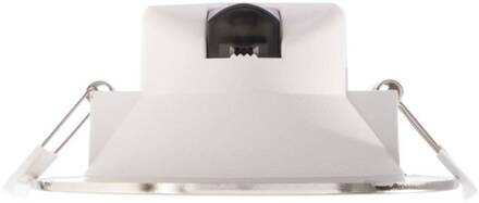 LED plafond inbouwlamp Acrux, Ø 11 cm, zilver mat, CCT geborsteld zilver