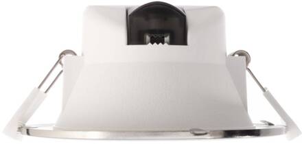 LED plafond inbouwlamp Acrux, Ø 17 cm, zilver mat, CCT geborsteld zilver