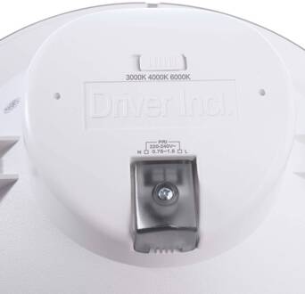 LED plafond inbouwlamp Acrux, Ø 17 cm, zwart, CCT