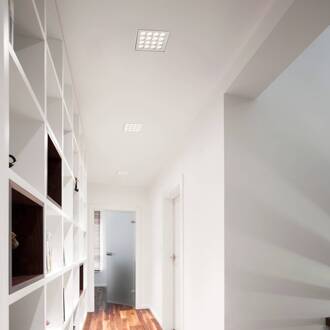 LED plafond inbouwlamp Ade T284 - 13 cm x 13 cm wit