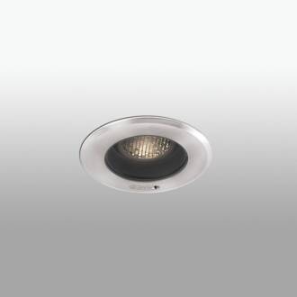 LED plafond inbouwlamp Geiser, zeewaterbestendig roestvrijstaal gesatineerd, transparant