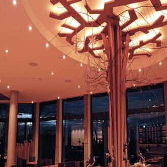 LED plafond inbouwlamp SMD 68 230V, wit 2.700 K verkeerswit (RAL 9016)