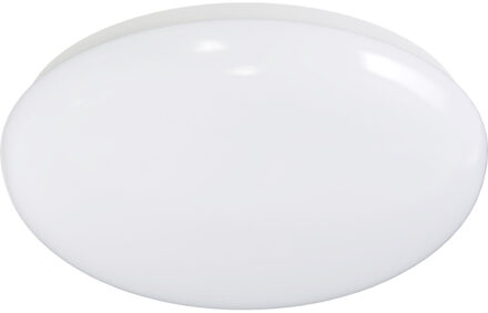 LED Plafondlamp - Aigi Arory - Opbouw Rond - 12W - Helder/Koud Wit 6300K - Mat Wit - Kunststof