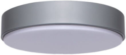 LED Plafondlamp - Aigi Santi - Opbouw Rond 20W - Helder/Koud Wit 6500K - Mat Grijs - Aluminium