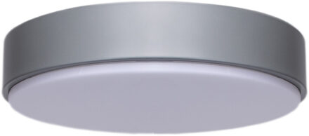 LED Plafondlamp - Aigi Santi - Opbouw Rond 20W - Warm Wit 3000K - Mat Grijs - Aluminium