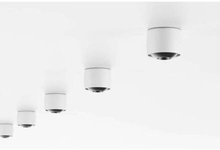 LED plafondlamp Air, wit, aluminium, Ø 10 cm