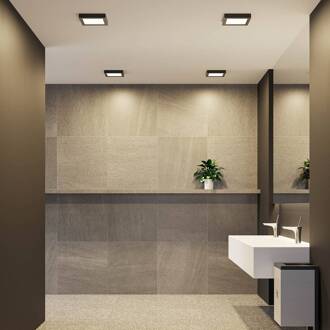 LED plafondlamp Alette, zwart, 18 W, CCT, dimbaar zwart, wit