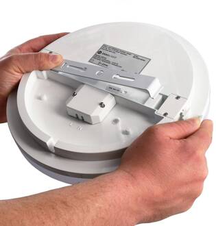 LED plafondlamp Altais, IP54, Ø 33 cm wit