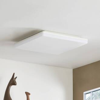 LED plafondlamp Artin, 33 cm, wit, hoekig, sensor