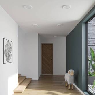 LED plafondlamp Aureka, set van 2, sensor, Ø 23 cm, wit