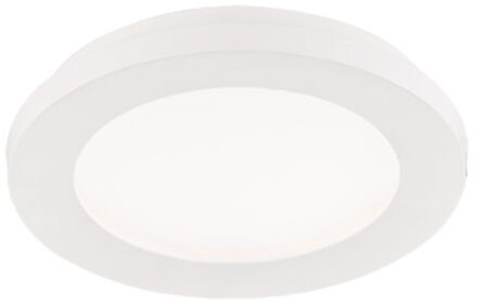 LED Plafondlamp - Badkamerlamp - Trion Camy - Opbouw Rond 9W - Spatwaterdicht IP44 - Dimbaar - Warm Wit 3000K - Mat Wit