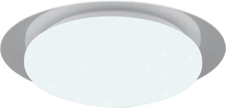 LED Plafondlamp - Badkamerlamp - Trion Frozen - 12W - RGBW - Dimbaar - Afstandsbediening - Sterlicht - Rond - Mat Wit