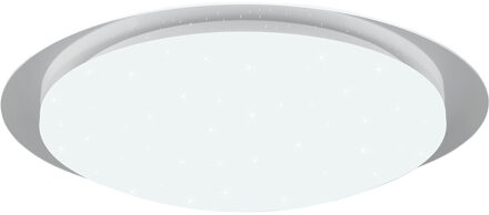 LED Plafondlamp - Badkamerlamp - Trion Frozen - 18.5W - RGBW - Dimbaar - Afstandsbediening - Sterlicht - Rond - Mat Wit