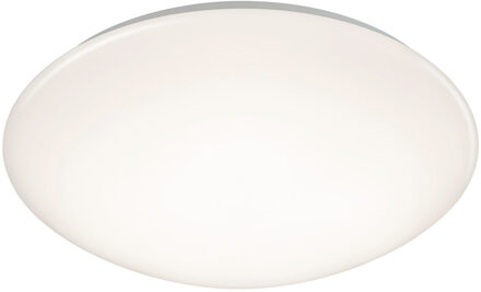 LED Plafondlamp - Badkamerlamp - Trion Tuzi - 15W - Spatwaterdicht IP44 - Warm Wit 3000K - Rond - Wit - Kunststof