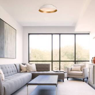 LED plafondlamp Boop! Ø37cm wit/goud wit, goud, opaal