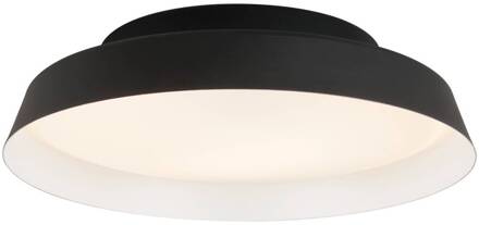 LED plafondlamp Boop! Ø37cm zwart/wit zwart, wit, opaal