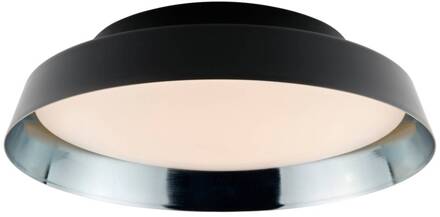 LED plafondlamp Boop! Ø54cm zwart/blauw-grijs zwart, blauwgrijs metallic, opaal