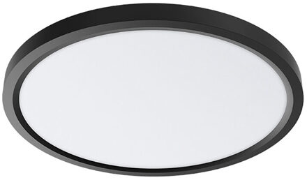 LED Plafondlamp - Brinton Jin - 36W 3960lm - 840 Natuurlijk Wit 4000K - Ø400 mm - Opbouw - Rond - Zwart