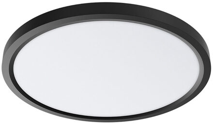 LED Plafondlamp - Brinton Jin - 45W 5280lm - 865 Helder/Koud Wit 6500K - Ø500 mm - Opbouw - Rond - Zwart