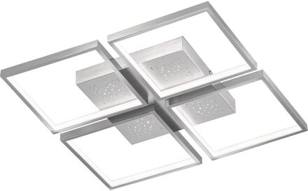 LED-plafondlamp Careros II, Fischer & Honsel Zilver