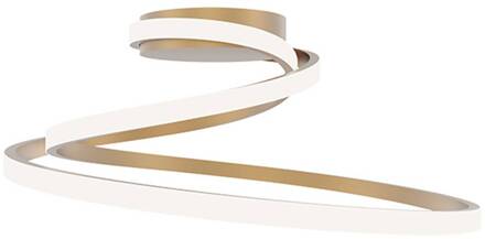 LED plafondlamp COASTER, goudkleurig, lengte 50 cm metaal, CCT