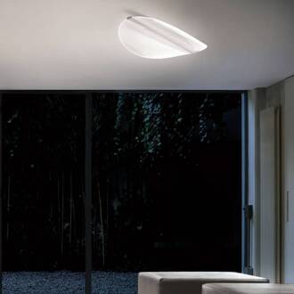 LED plafondlamp Diphy, 54 cm wit, transparant