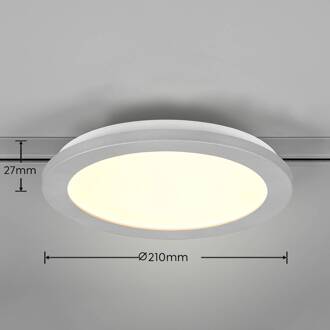 LED plafondlamp DUOline, Ø 26 cm, titanium titaniumkleurig