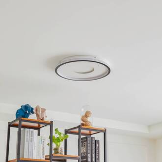 LED plafondlamp Edenia, zwart/wit, CCT, Ø 51 cm wit, zwart
