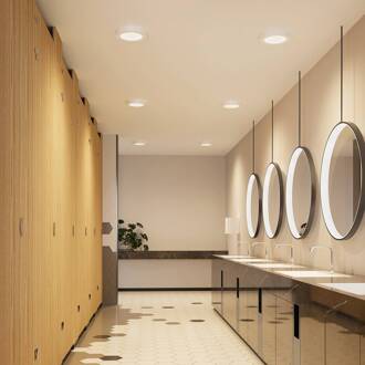 LED plafondlamp Edwina, wit, 23 cm, CCT, IP44