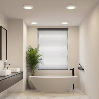 LED plafondlamp Edwina, wit, 25 cm, set van 3