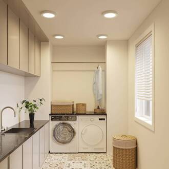 LED plafondlamp Edwina, zilver, 25 cm, set van 3 zilver, wit