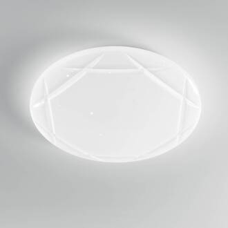 LED plafondlamp Elixir, Ø 50 cm, wit, kunststof, CCT